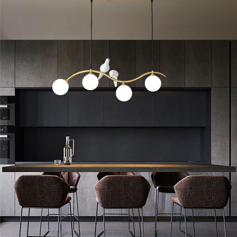 Glass Global Island Affermazione Light Minimalist Style Over Island Lighting for Pranzo Room