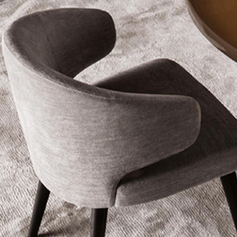 Contemporary Steel Dining Arm Chair Wingback Side Furniture Single in Matte Finish