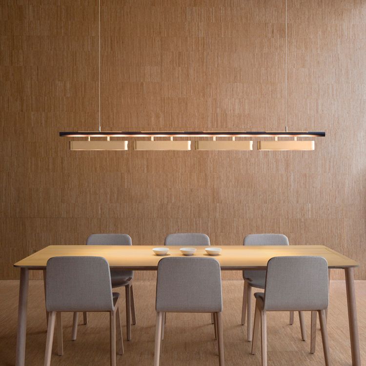 Modern Kitchen Pendant Lights Stainless Steel Island Light in Black and Gold
