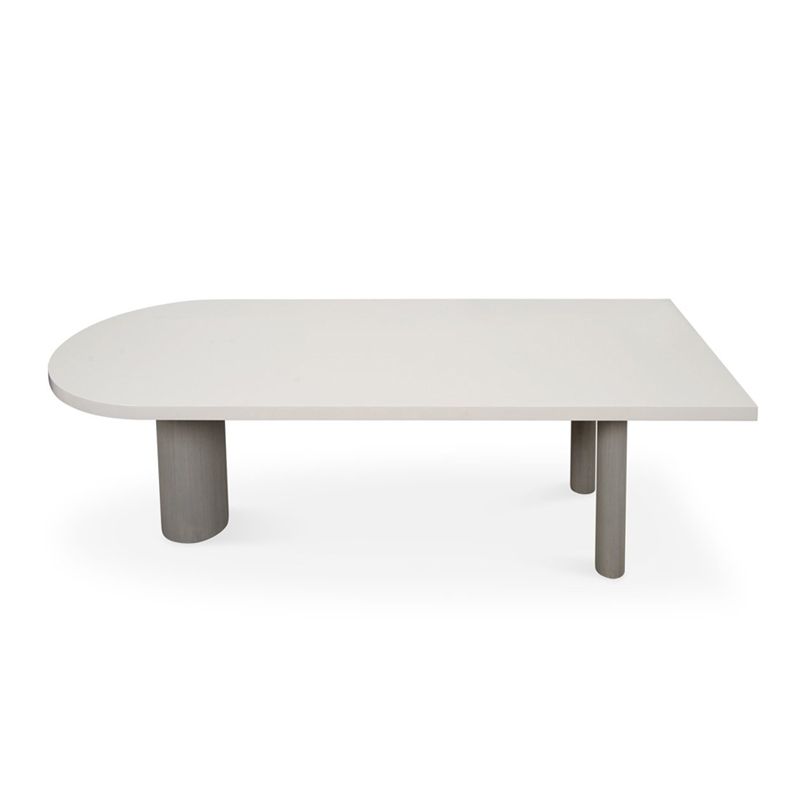 Free Form Solid Wood Dining Table Simplicity 3 Legs Table for Dining Room