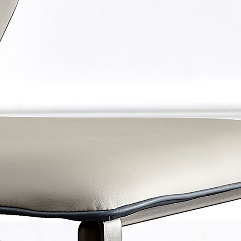 Sillas de comedor de metal de estilo moderno, sillas laterales sin brazos con respaldo de cocina