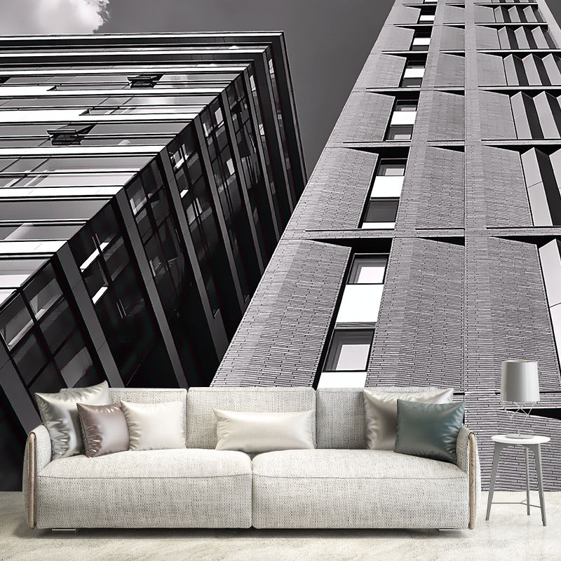 City Building Wall Mural Decals Home Decoration Sitting Room Wall Decor