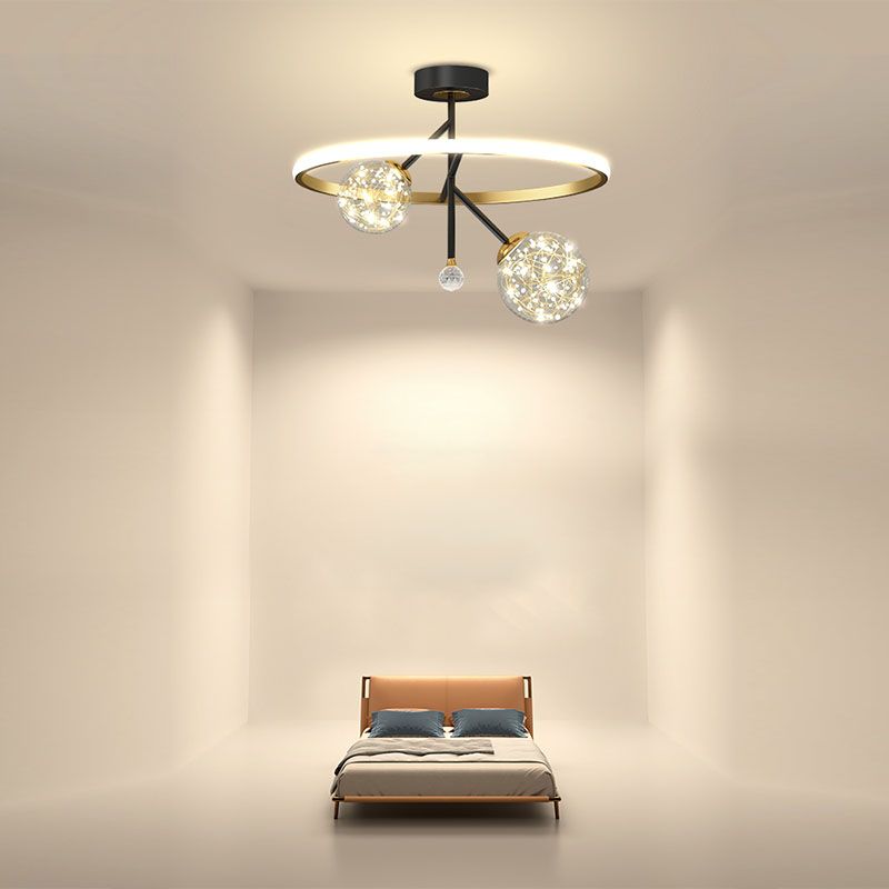 Geometrie-Unterputzleuchten Moderne halbbündige Deckenleuchten aus Metall