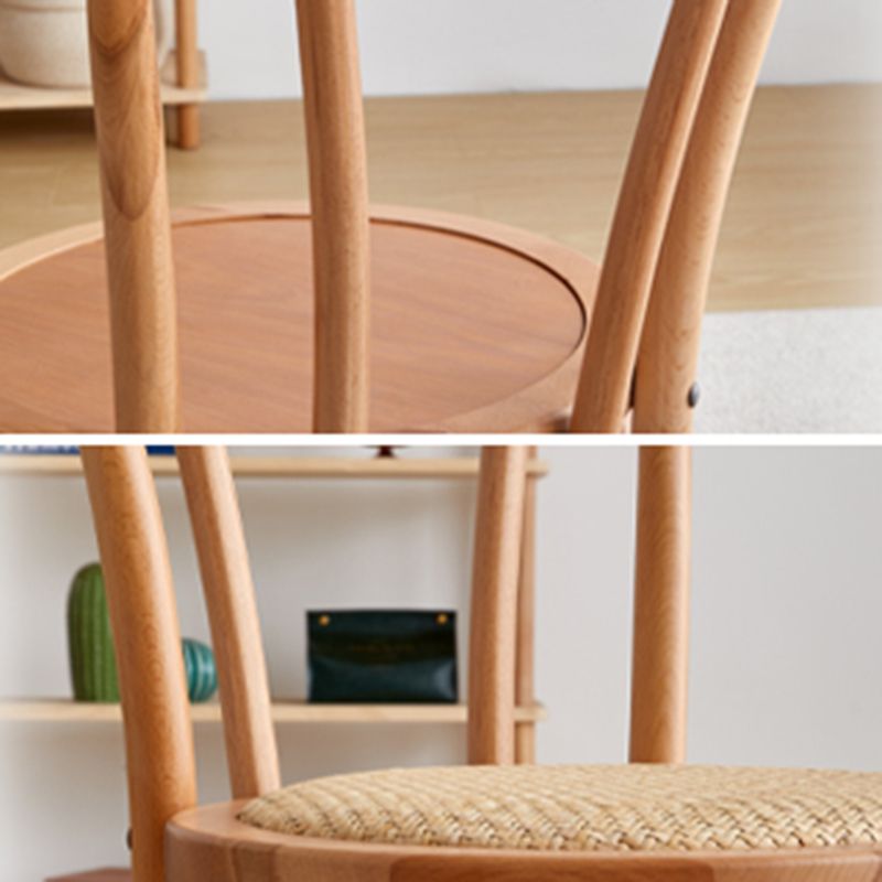 Chaise d'appoint de salle à manger en bois massif avec dossier Windsor moderne, chaise d'appoint de cuisine