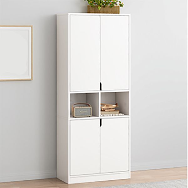 Wooden Standard Bookcase 12" D with Doors Closed Back Vertical Bookshelf
