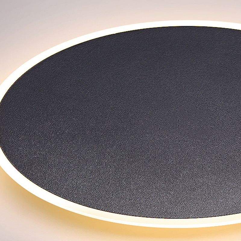 Round Wall Mount Light Simple LED Wall Sconce Light with Acrylic Shade for Bedroom