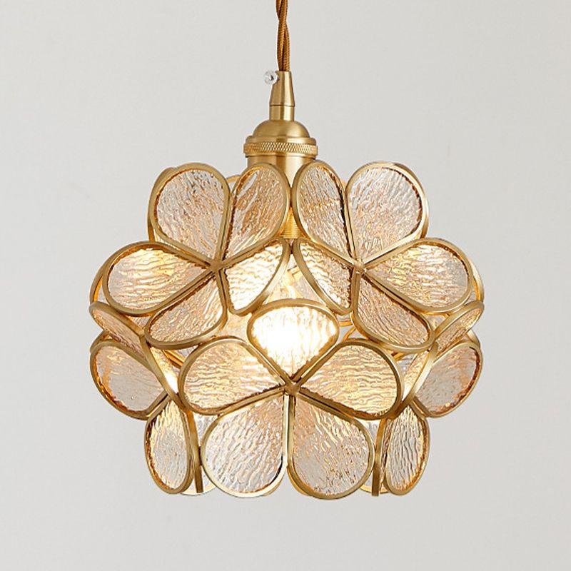Blütenglas hängendes hungehöriges Licht nordisches Suspension Anhänger Licht