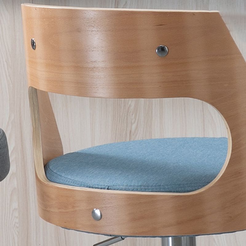 Taburete de bar de estilo industrial, taburete ajustable con asiento redondo y patas de metal para barra de mostrador