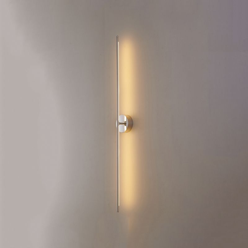 Metal Linear Shape Wall Light Modern 2 Lights Wall Mount Fixture