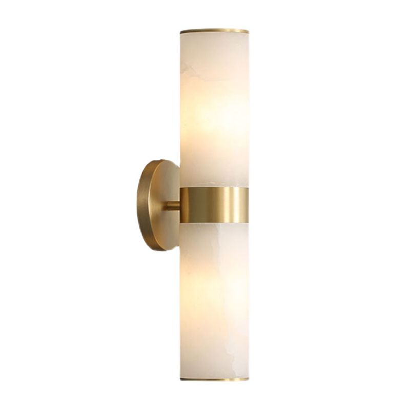 Modern Simple Stone Vanity Light Cylinder Shape Vanity Lamp for Shower Room