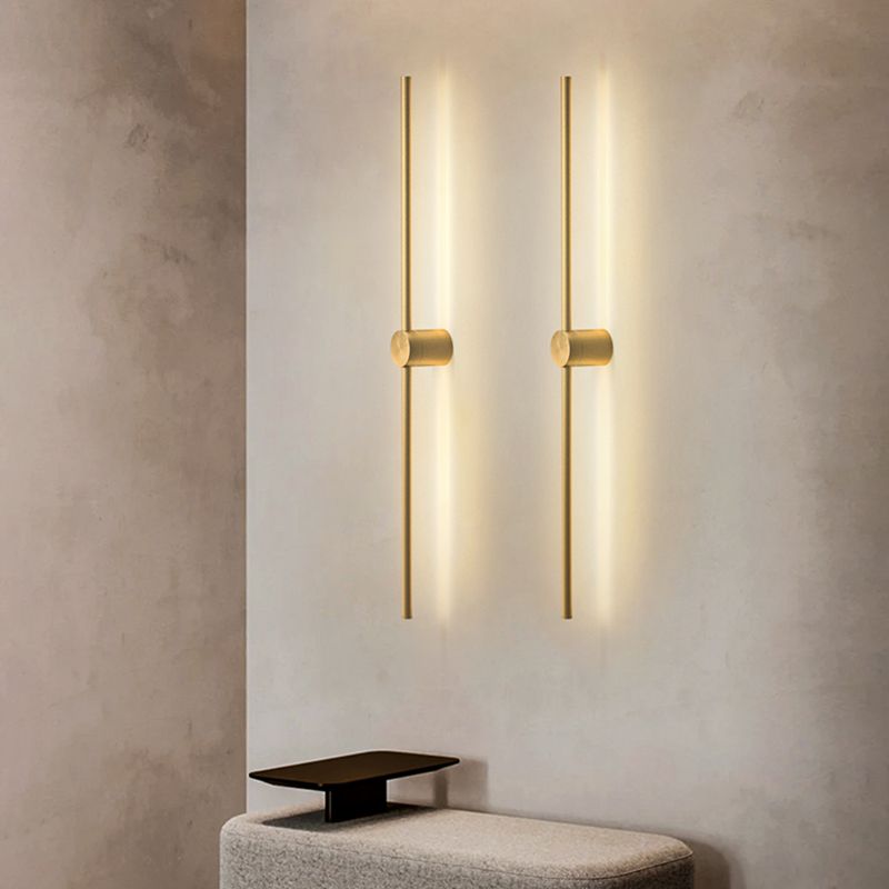 Linear Metal Sconce Light Fixture Minimalist LED Wall Lighting Fixture