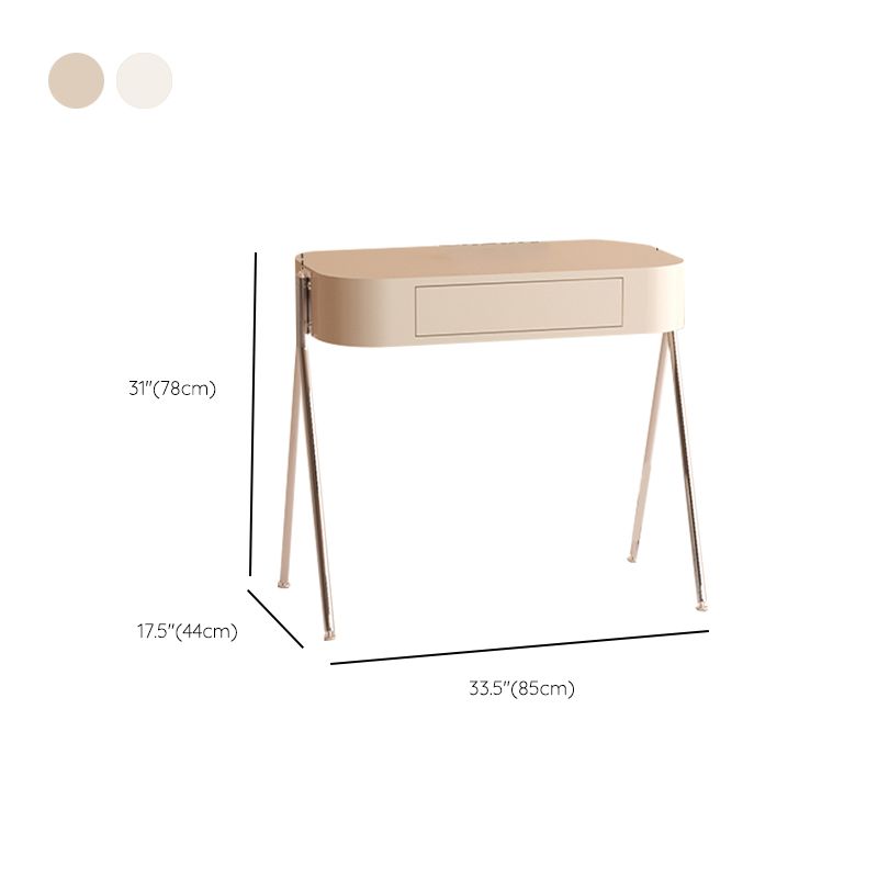 Contemporary Wood Vanity Dressing Table Bedroom Makeup Vanity Desk with Drawer