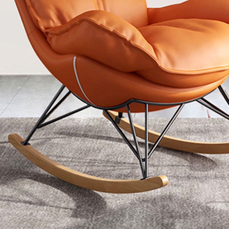 26.7" L x37.4"W x32.2"H Sewn Pillow Back Sled Chair for Living Room