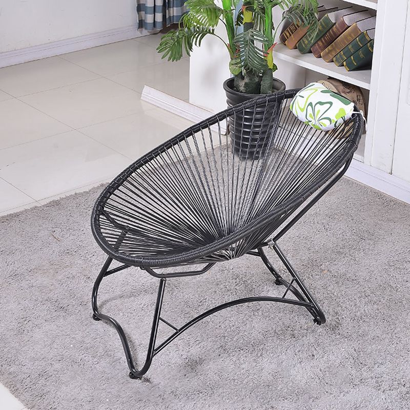 Iron Base Rocking Chair Lounge Simple Plastic Material Chair for Living Room