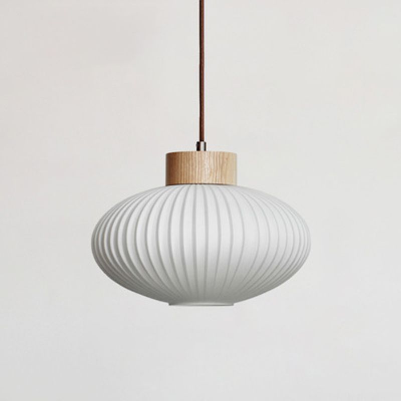 Glass Pot Shape Hanging Lights Modern Style 1 Light Hanging Mount Fixture for Dining Room