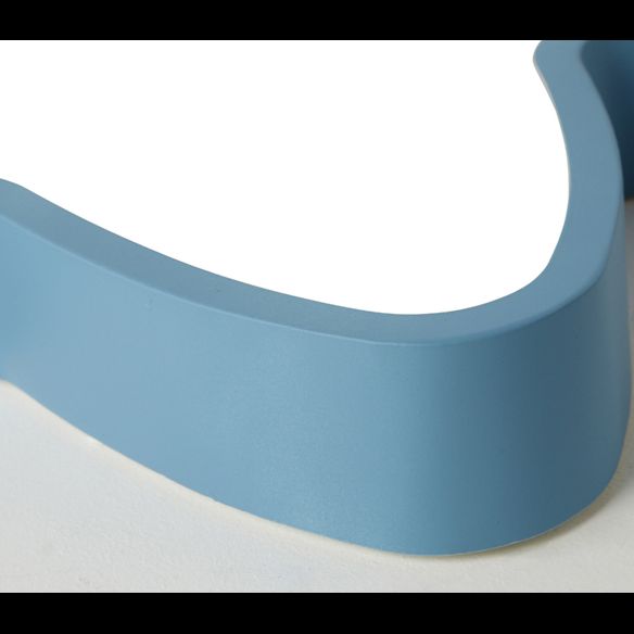 Plafonnier LED en forme d'étoile Macaron nordique en fer forgé pour chambre d'enfant