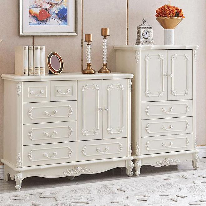 Modern Storage Chest Dresser Wooden Storage Chest with Doors