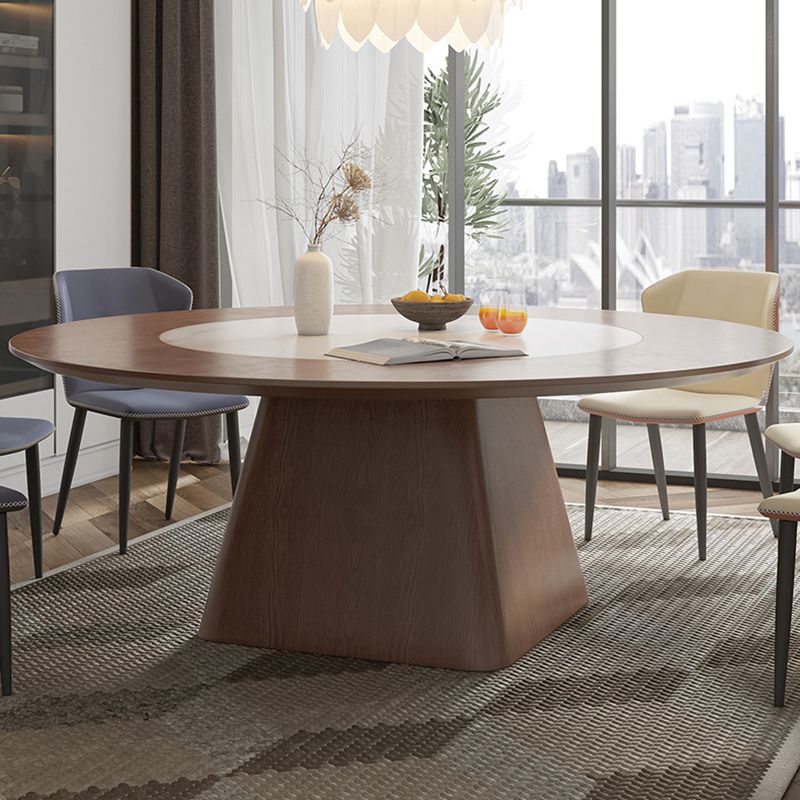 Contemporary Sintered Stone Table Round Table Set 1/6/8/9/12 Pieces Dining Set