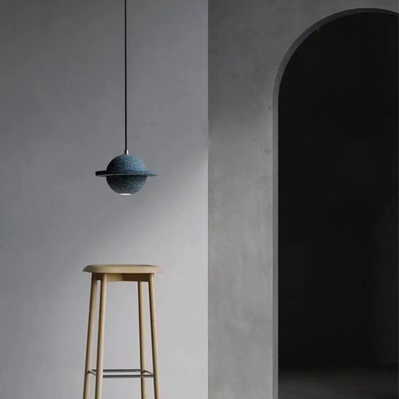 Spherical Down Lighting Pendant Modern Style Cement 1 Light Drop Pendant