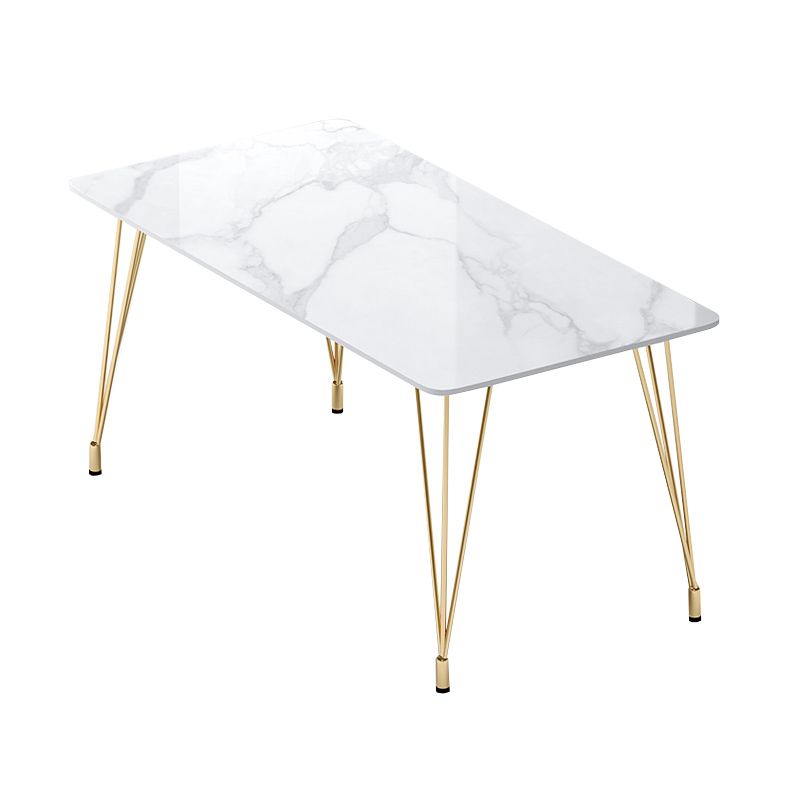 Modern 1/2/5/7 Pieces Dining Furniture Faux Marble Top Rectangle Dining Set for Home