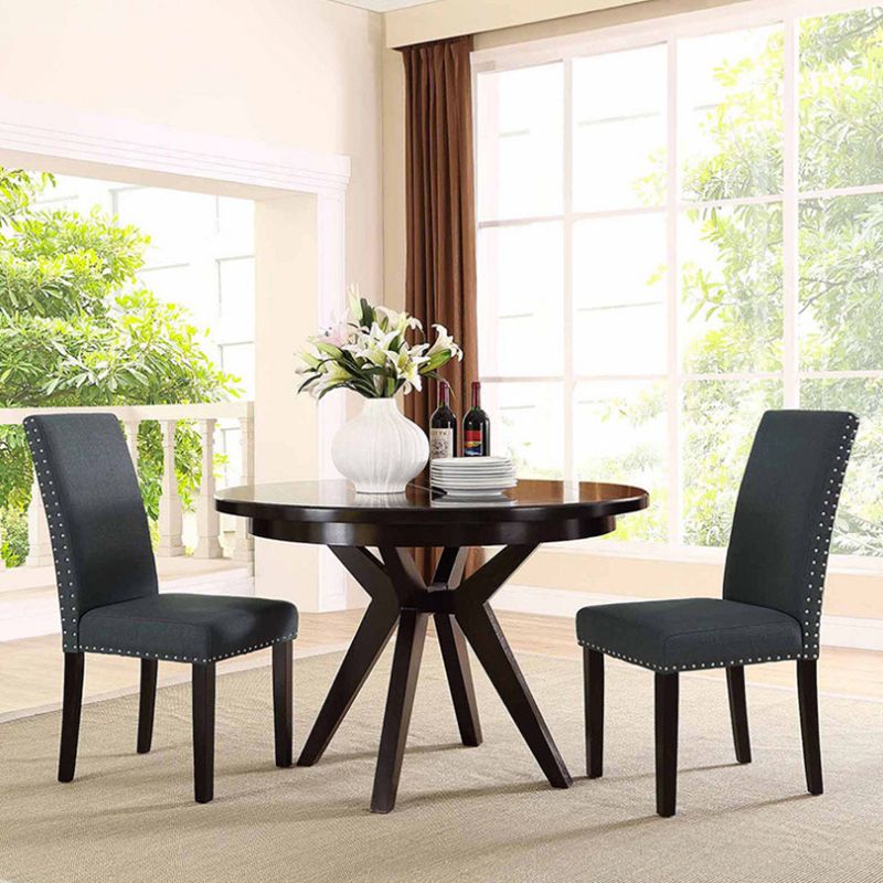 Silla escandinava de madera para cocina, comedor, silla lateral, silla Parsons