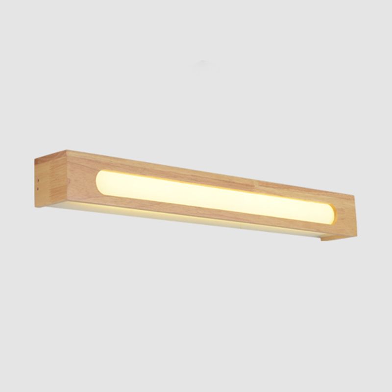 Illuminazione geometrica vanità moderna moderna legno multi luci vanità sconce