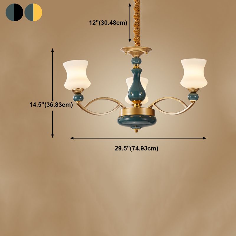 Geometría de forma colgante de vidrio Luz de lámparas de estilo moderno lámparas colgantes
