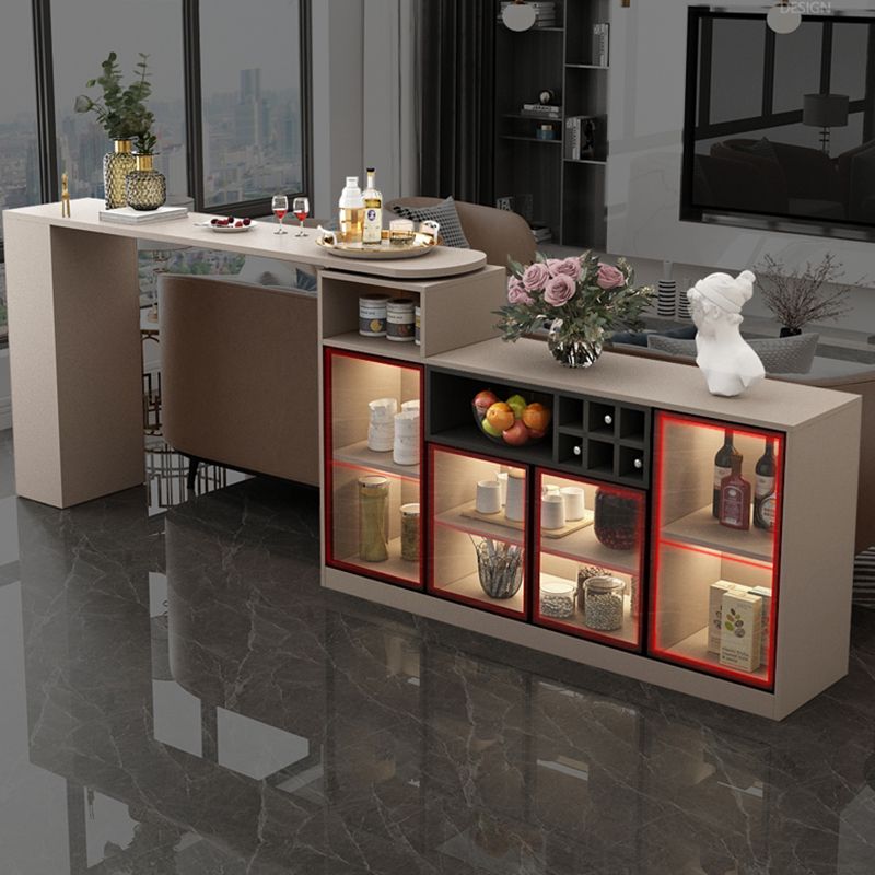 Modern Style Wood Specialty Bar Height Pub Table for Living Room