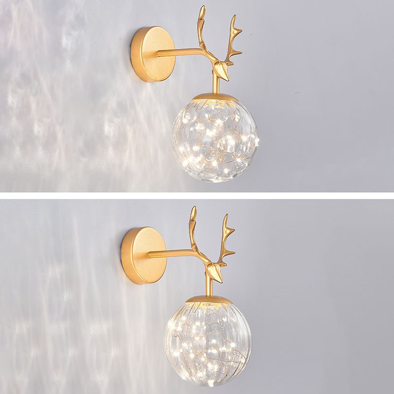 Creative Nordic Nordic Stipical Sconce Sconce Lampade Glass 1 Prononi leggeri