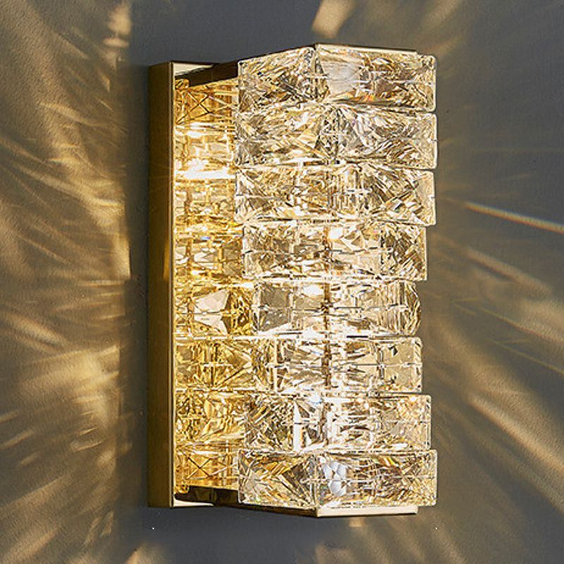 Einzigartige Form 1-Licht Wandleuchten moderner Kristallwandhalterung Beleuchtung