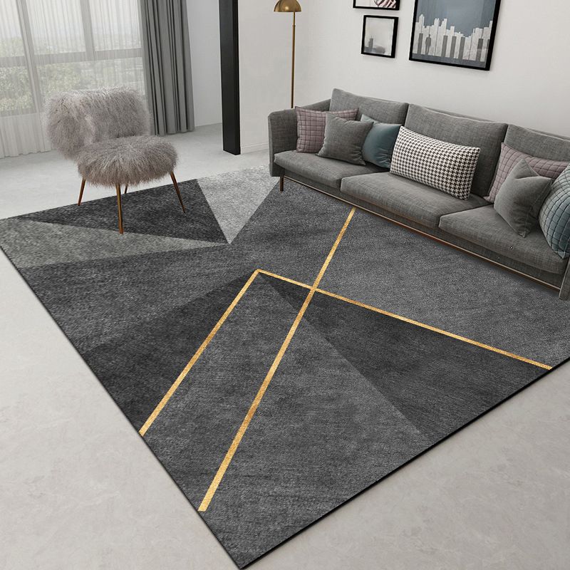 Minimalistisch gebied Rug vrijetijdscontrastpaneel Polyester Werkbestendig gebied Rug voor woonkamer