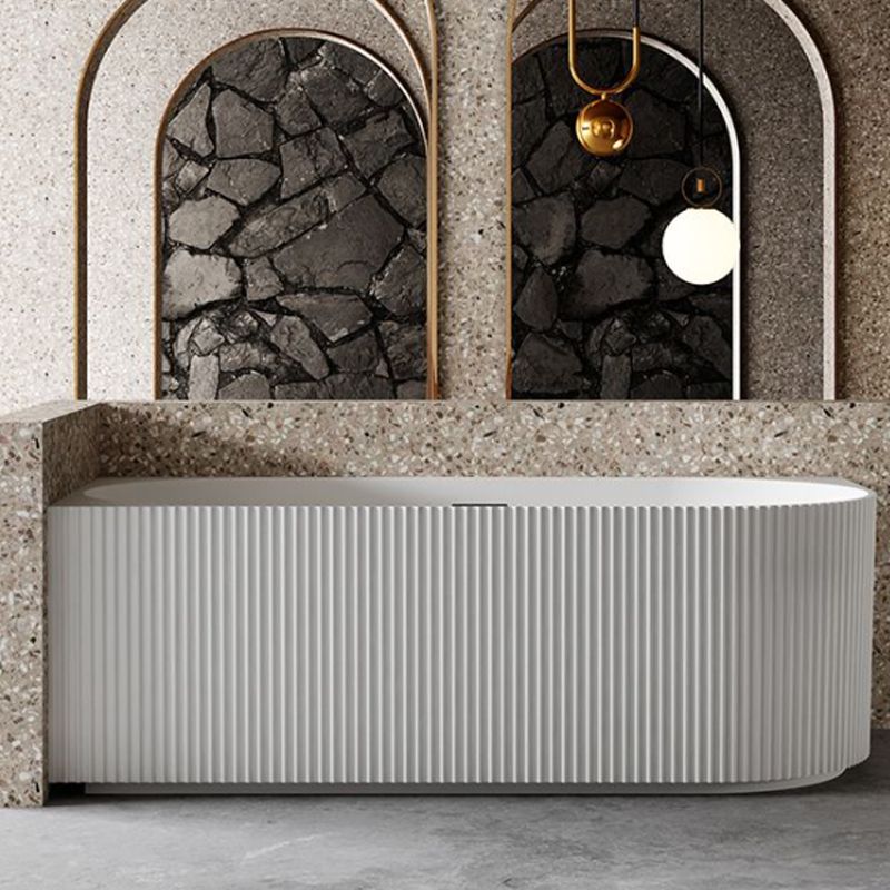 Antique Finish Soaking Bathtub Corner Modern Back to Wall Bath Tub