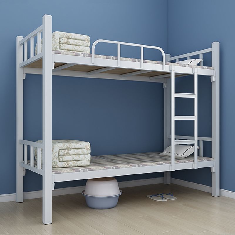 Open-Frame Bunk Bed Contemporary Iron Bed 66.93 inch High for Bedroom