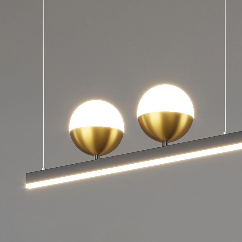 MEW BLACK MODED MODERN ISOLA LED LINEAR LED 2 Spotlights Luci a sospensione per sala da pranzo
