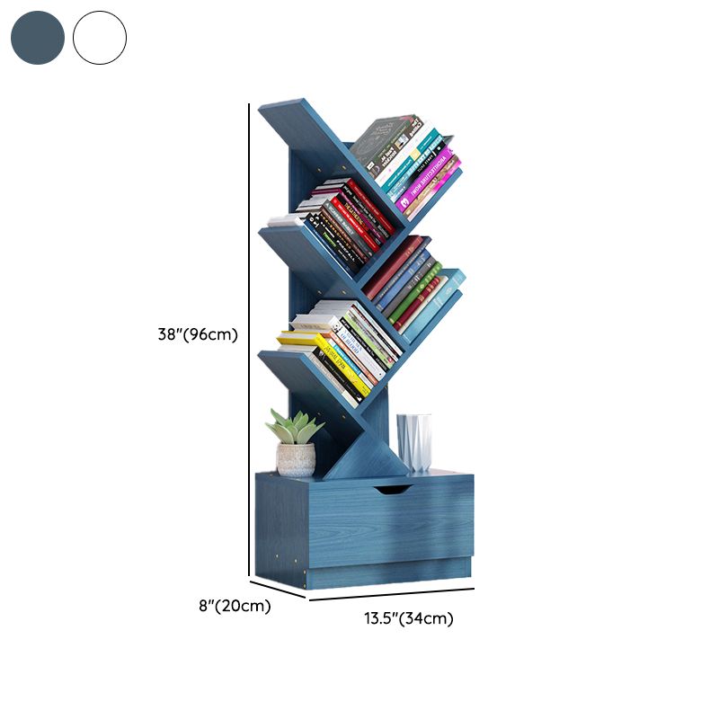 Contemporary Tree Book Shelf Manufactured Wood Standard Kids Bookshelf