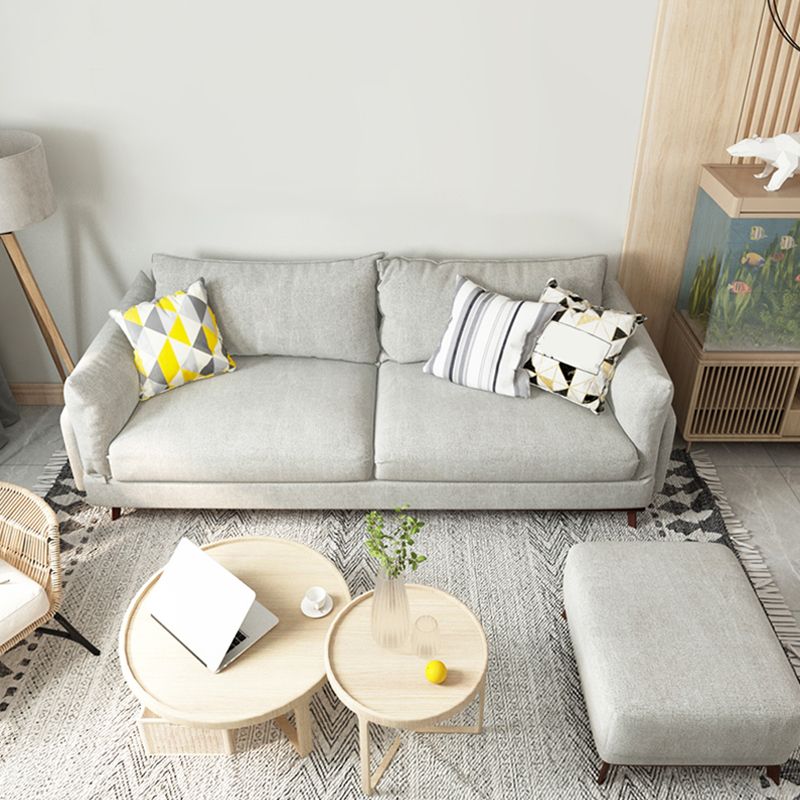 Contemporary Cushions Standard Square Arm Living Room Settee