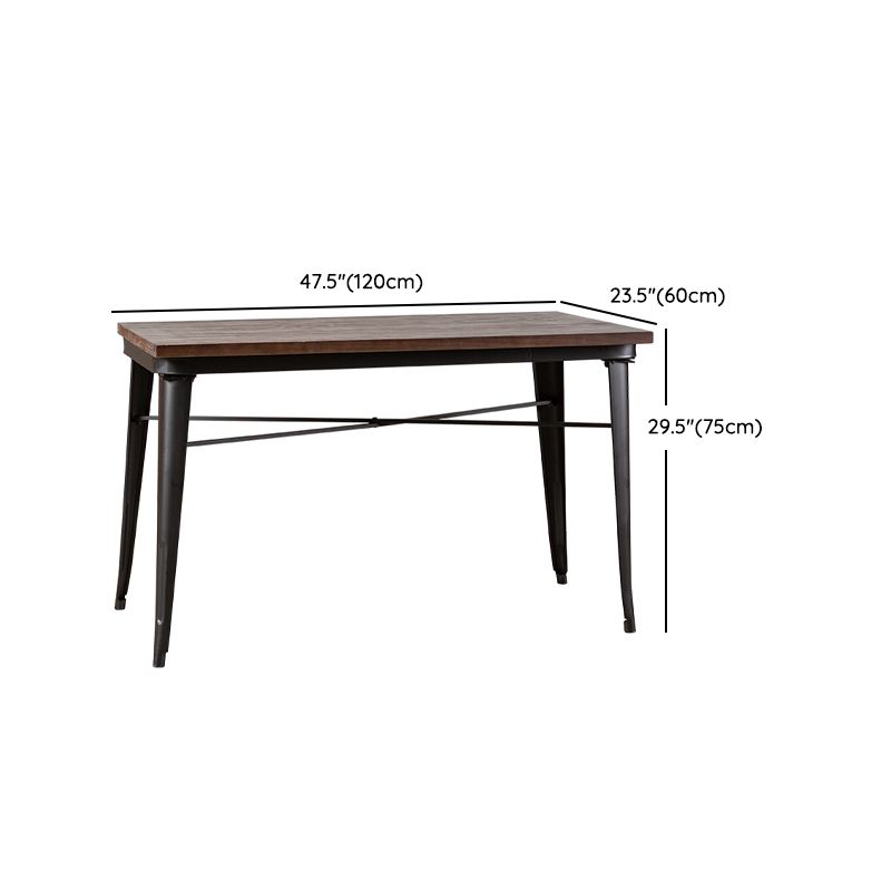 Industrial Solid Wood Furniture 1/4/5 Pcs Standard Height Dining Room Table Set