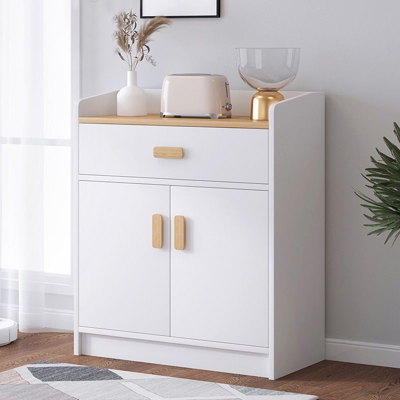 13.77" Wide Accent Chest with Drawer Contemporary Wood Chest with Door