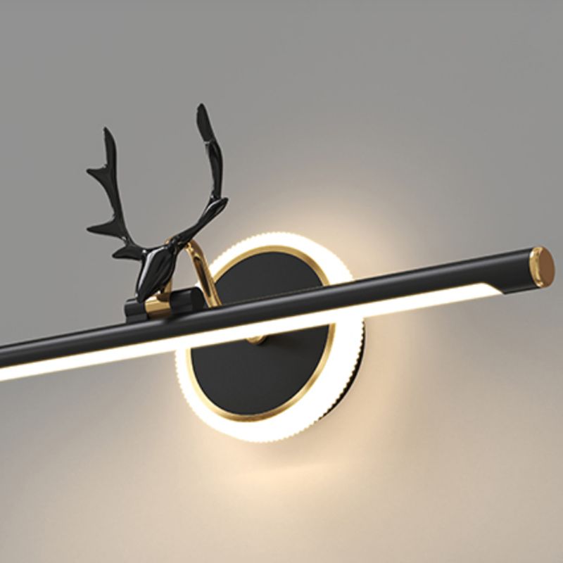 Metal Linear Shape Vanity Light Modern Style 1-Light Vanity Light Fixture