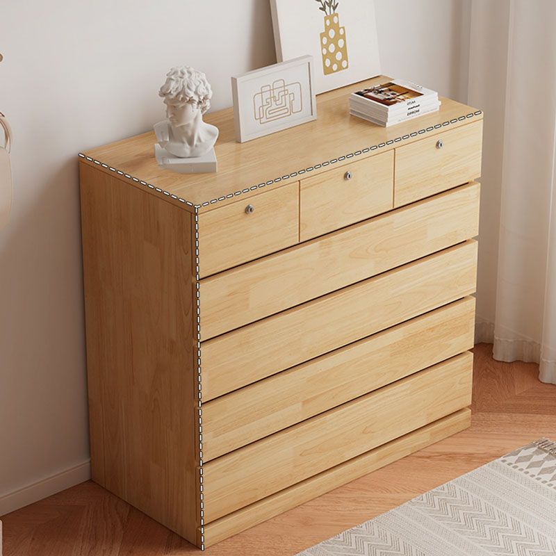 Modernism Horizontal Lingerie Chest Wooden Dresser with 5/7 Drawers for Home