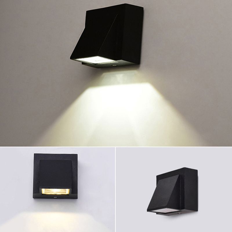 Black Wall Lamp Modern Style Wall Mount Lamp with Acrylic Shade for Bedroom
