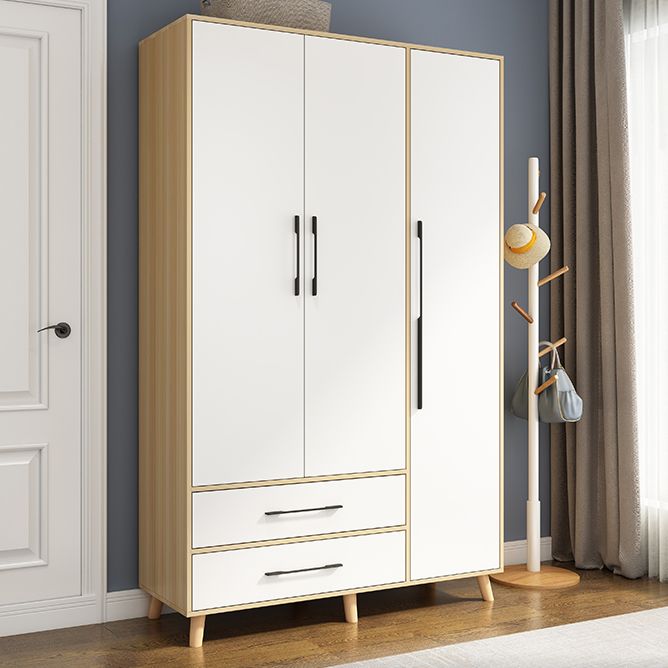 Engineered Wood Wardrobe Armoire Modern Style Wardrobe for Bedroom