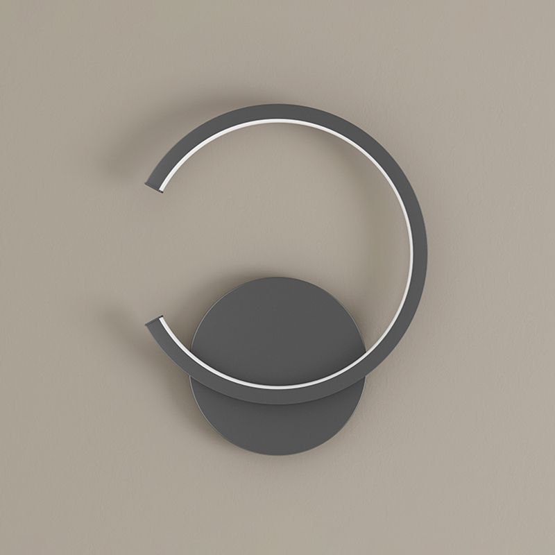 Modern Minimalist Style Regular Wall Mounted Light Fixture Metal 1 Light Wall Light Sconces for Living Room