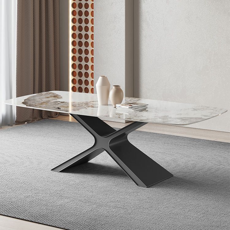 Modern Rectangle Sintered Stone Dining Set 1/2/4/5/6/7 Pieces Dining Table with Chairs