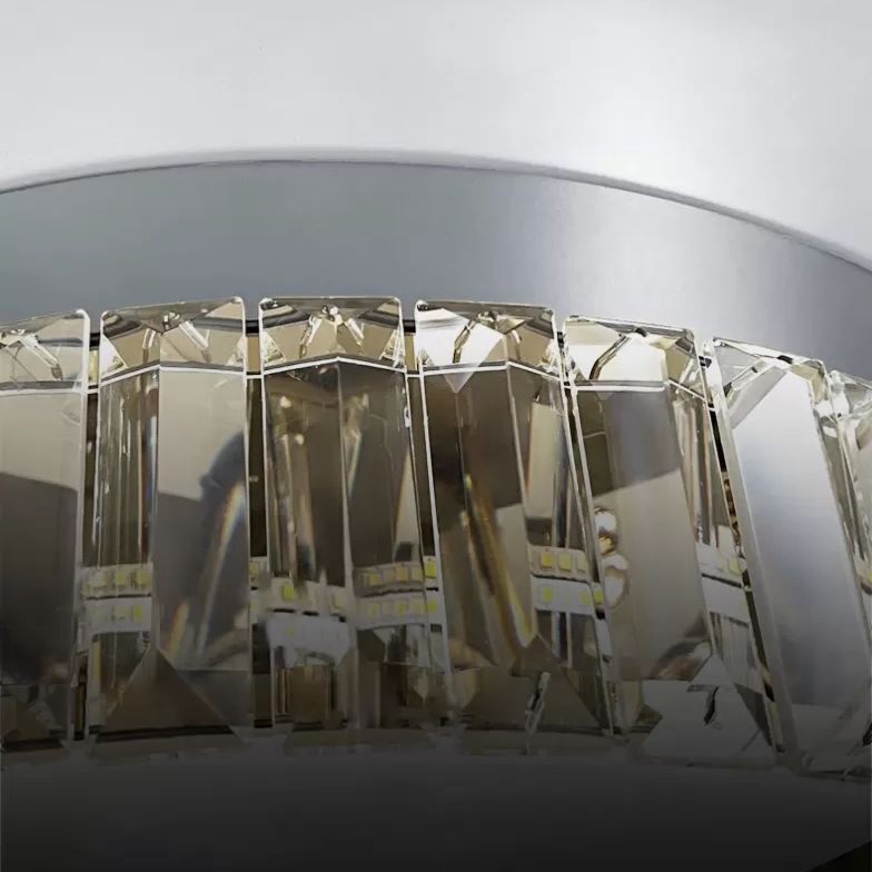 Techo geométrico de cristal de montaje de luz de montaje de LED moderno de montaje de luz de techo en blanco