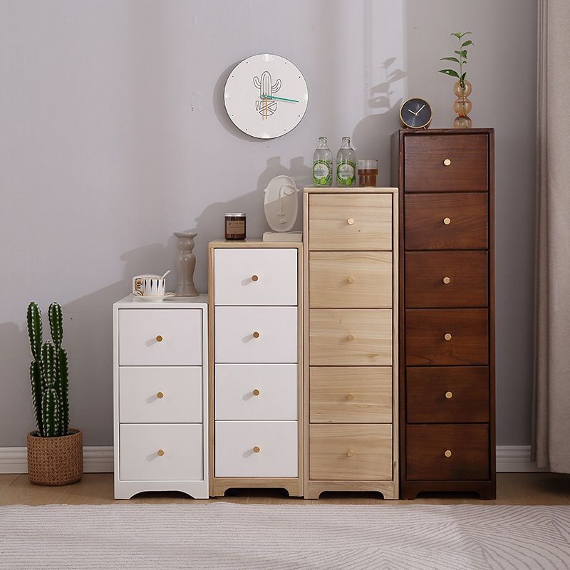 15.74" Wide Wood Accent Chest with Drawers Modern Lacquered Chest