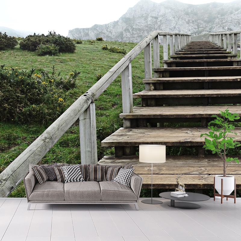 Space Extension Mildew Resistant Mural Wallpaper Bedroom Wall Decor