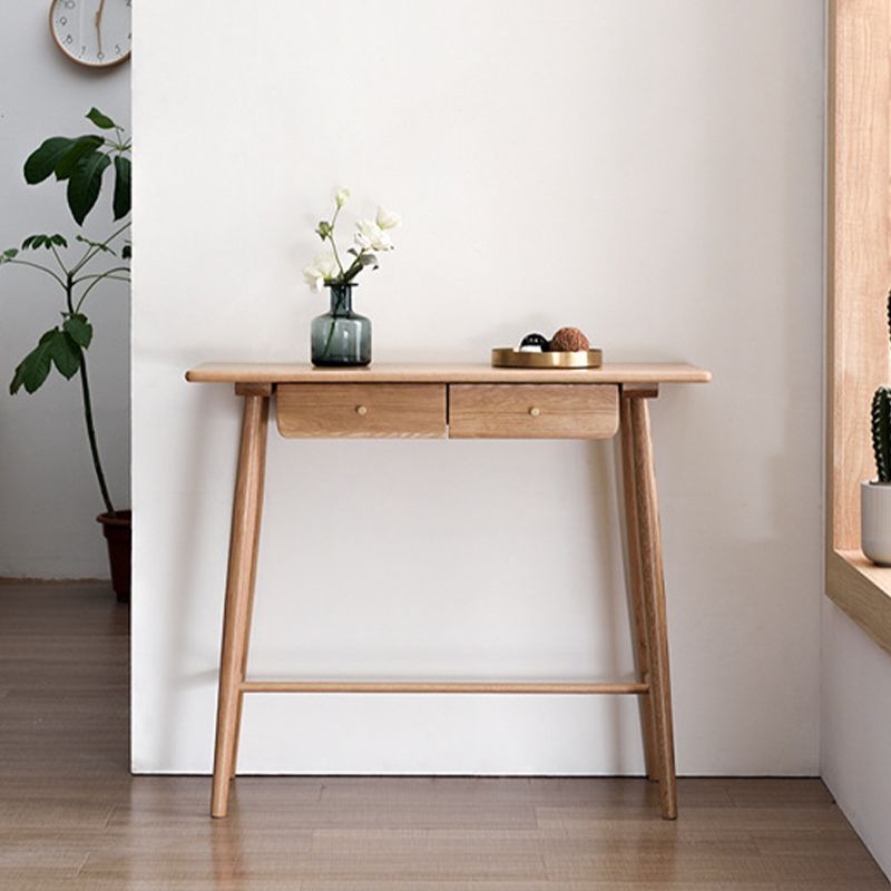 Modern Pub Height Dining Table Natural Oak Counter Height Table