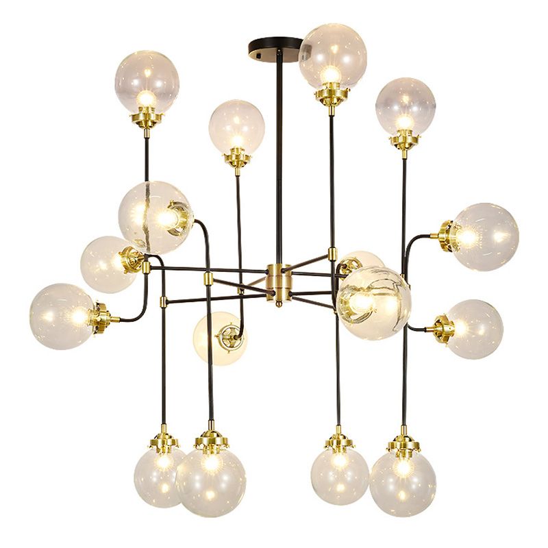 Lámpara de lámpara esférica de vidrio lámpara de lámpara simple para sala de estar para sala de estar