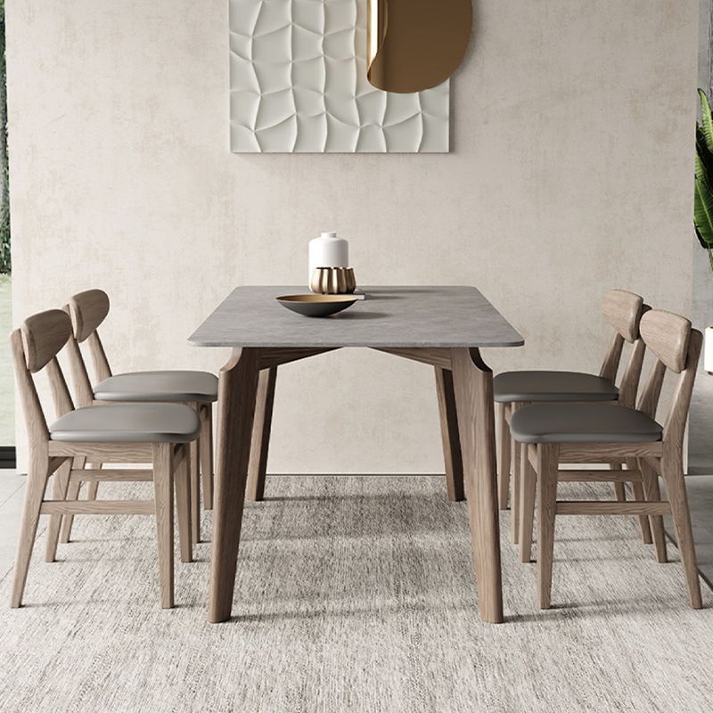 Modern 1/2/4/5/6 Pieces Dining Set Solid Wood Dining Table Set for Dining Areas